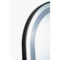 Tocador Peluqueria LOOP Ovalado LED Marco negro