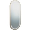 Tocador Peluqueria LOOP Ovalado LED Marco Dorado