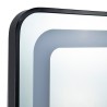 Tocador Peluqueria REC Rectangular LED Marco Negro