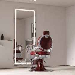 Tocador Peluqueria REC Rectangular LED Marco Plata