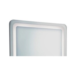 Tocador Peluqueria REC Rectangular LED Marco Plata