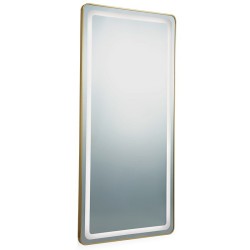 Tocador Peluqueria REC Rectangular LED Marco Dorado