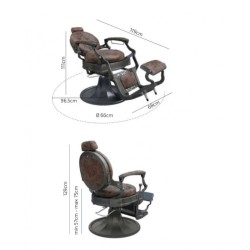 Sillon Barbero Clint BR Marron