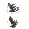 Sillon Barbero Clint BR Marron