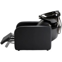 Rampa de Lavagem MIDI Preta com elevação manual e louça funda Preta
