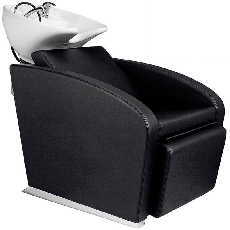 Rampa de Lavagem Elétrica Ralph Preto e louça funda Branca Rampa de Lavagem Elétrica Ralph Preto e louça funda Branca