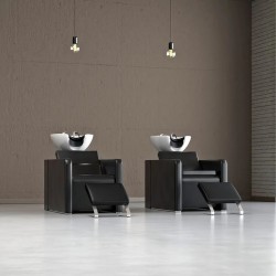 Lavacabezas Peluqueria Jacob Negro Pica Blanca