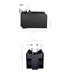 Lavacabezas Peluqueria Jacob Negro Pica Blanca