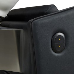 Rampa de Lavagem Yannik Pretao com elevação manual e louça funda Preta