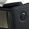 Rampa de Lavagem Yannik Preto com elevação manual e louça funda Branca