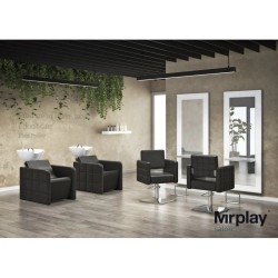 Sillon Peluqueria Horace Negra