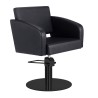 Sillon Peluqueria Loris Negra Base Redonda Negra