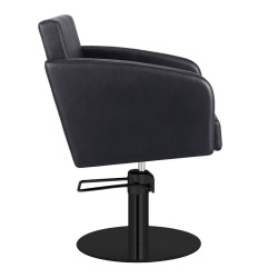 Sillon Peluqueria Loris Negra Base Redonda Negra