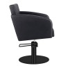 Sillon Peluqueria Loris Negra Base Redonda Negra