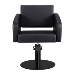 Sillon Peluqueria Loris Negra Base Redonda Negra