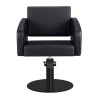 Sillon Peluqueria Loris Negra Base Redonda Negra