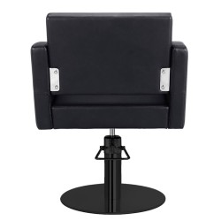 Sillon Peluqueria Loris Negra Base Redonda Negra