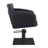 Sillon Peluqueria Loris Negra Base Cuadrada Negra