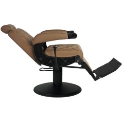 Cadeira Barbearia Hawk Bege MUDI