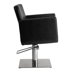 Sillon de Peluqueria Chic Q Negra Base Cuadrada