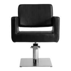 Sillon de Peluqueria Chic Q Negra Base Cuadrada