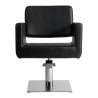 Sillon de Peluqueria Chic Q Negra Base Cuadrada