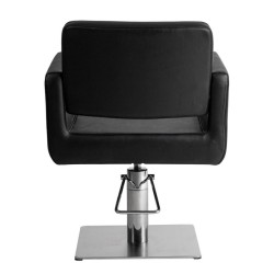Sillon de Peluqueria Chic Q Negra Base Cuadrada