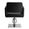 Sillon de Peluqueria Chic Q Negra Base Cuadrada