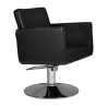 Sillon de Peluqueria Chic Q Negra Base Redonda