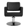Sillon de Peluqueria Chic Q Negra Base Redonda