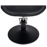 Sillon Peluqueria Glam Negra Base Redonda Negra