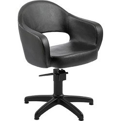 Sillon de Peluqueria Soph Negra Base Estrella Negra