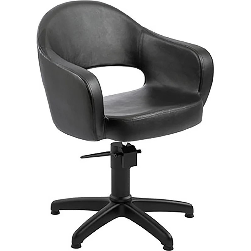 Sillon de Peluqueria Soph Negra Base Estrella Negra