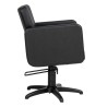 Sillon de Peluqueria Class E Negra con Base Estrella Negra