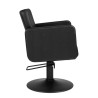 Sillon de Peluqueria Class R Negra con Base Redonda Negra