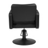 Sillon de Peluqueria Class R Negra con Base Redonda Negra