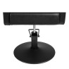 Sillon de Peluqueria Class R Negra con Base Redonda Negra