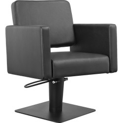 Sillon de Peluqueria Drim Negra Base Cuadrada Negra