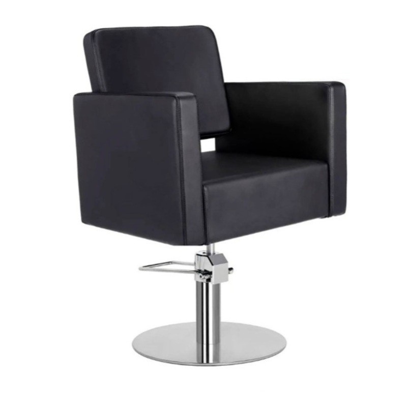 Sillon de Peluqueria Dora Negra Base Redonda Cromada Sillon de Peluqueria Dora Negra Base Redonda Cromada