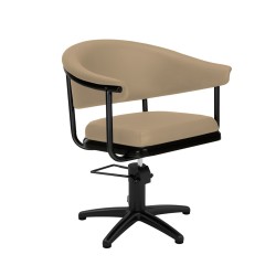 Sillon de Peluqueria Lyra Beige Base Estrella Negra