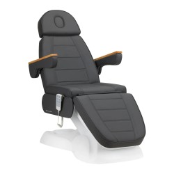 Camilla Estetica Electrica 3 Motores Bliss Gris Base Blanca