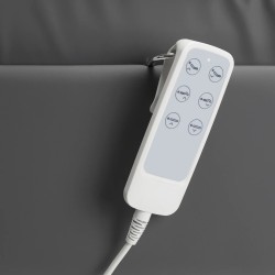 Camilla Estetica Electrica 3 Motores Bliss Gris Base Blanca