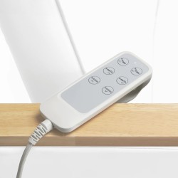 Camilla Estetica Electrica 3 Motores Bliss Blanca Base Blanca