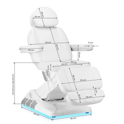 Marquesa Estética Elétrica 3 Motores Zahra Branca