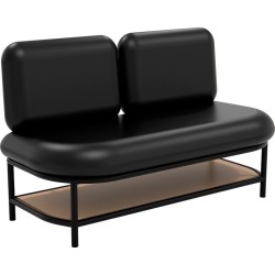 Sofa Espera Peluqueria Porto Negro