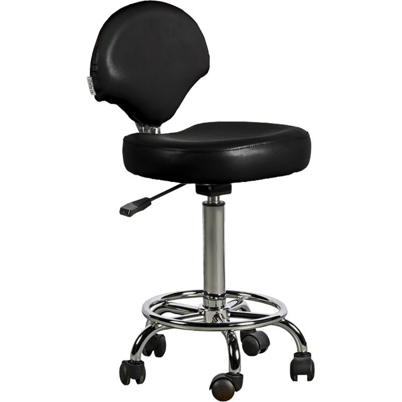 Taburete Ferrara con Respaldo Negro