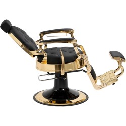 Cadeira de barbeiro Majestic Gold Preta