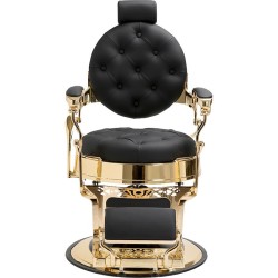 Cadeira de barbeiro Majestic Gold Preta