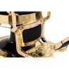 Cadeira de barbeiro Majestic Gold Preta