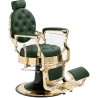 Cadeira de barbeiro Majestic Gold Verde